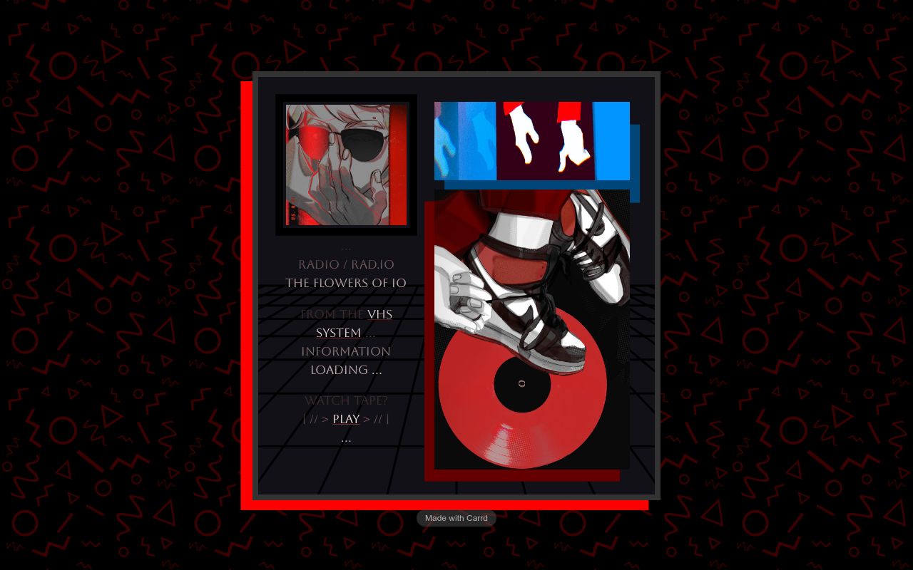 Carrd profile picture for @ticking